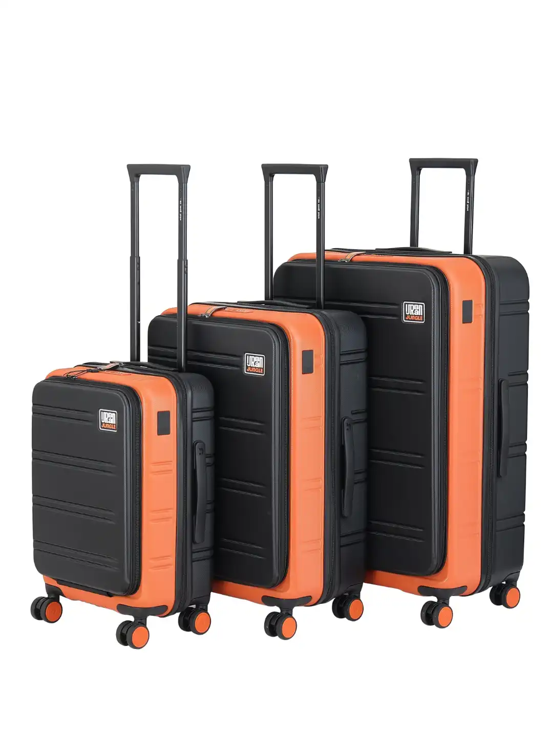 Yourelia Buy Urban Jungle Hold-All Set Of 3 Hard-Sided Trolley Suitcase