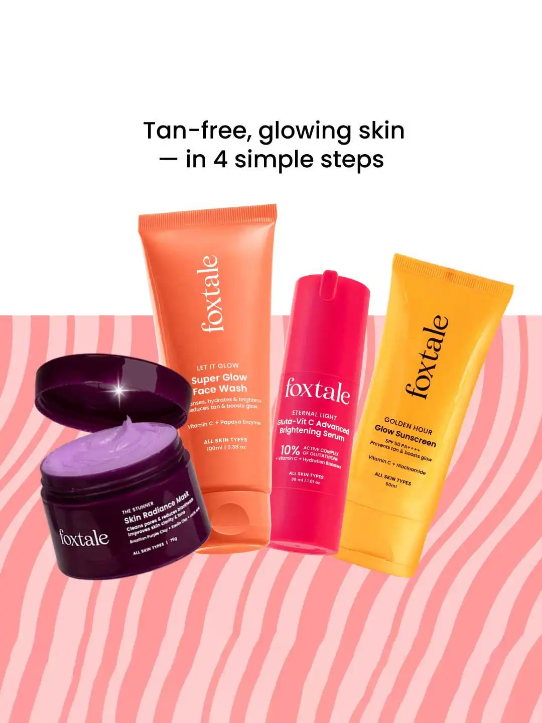 foxtale glutathione Foxtale 10% Vitamin C + Glutathione Complex Serum, Brightens Skin 30 ml main image 0