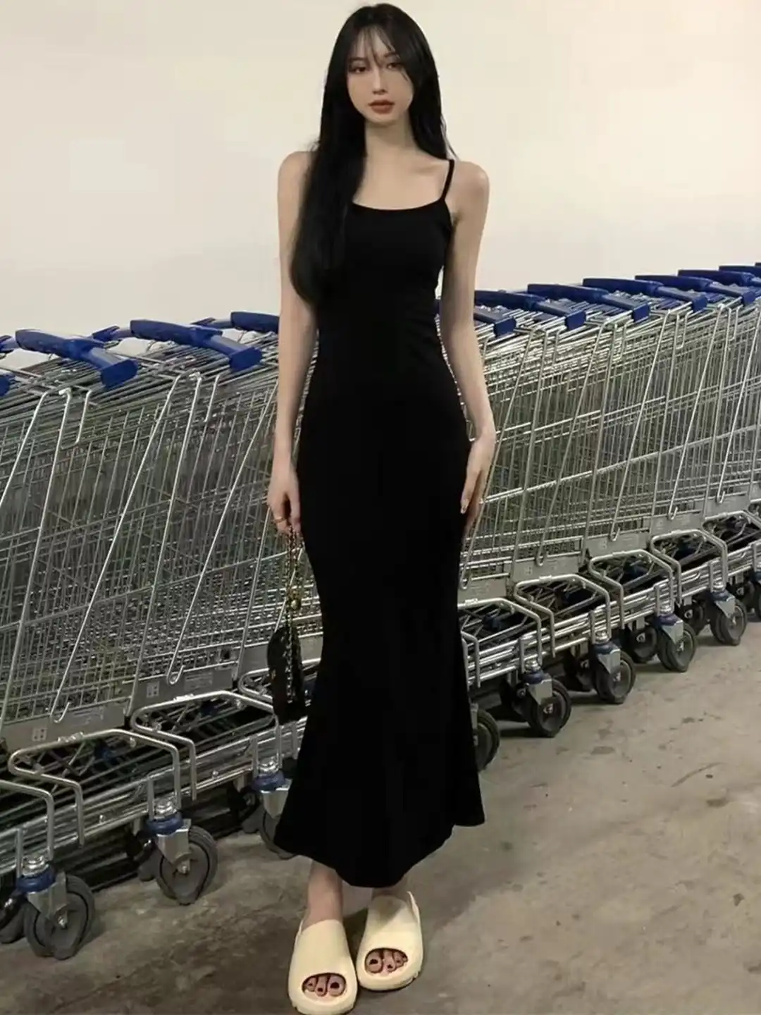 Buy HERE&NOW Shoulder Straps Bodycon Maxi Dress - Dresses for