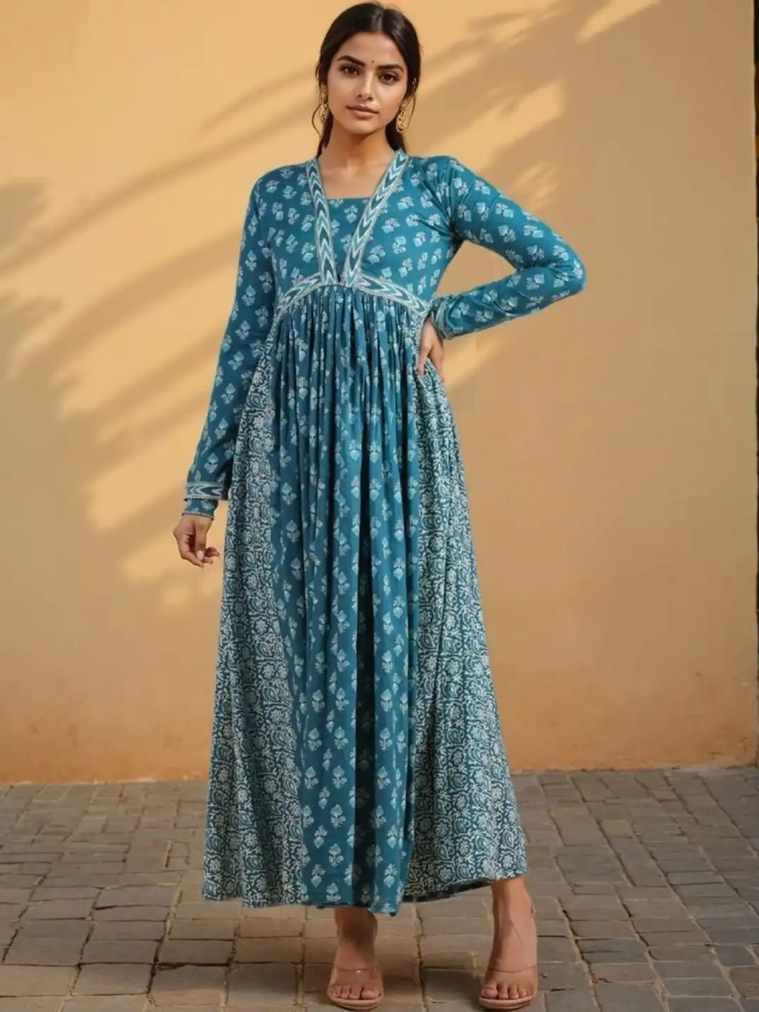 alia cut dress myntra Buy SZN Women Floral Print Cotton Pink Alia Cut Stitched Anarkali Kurta -  Ethnic Dresses for Women 36528905
