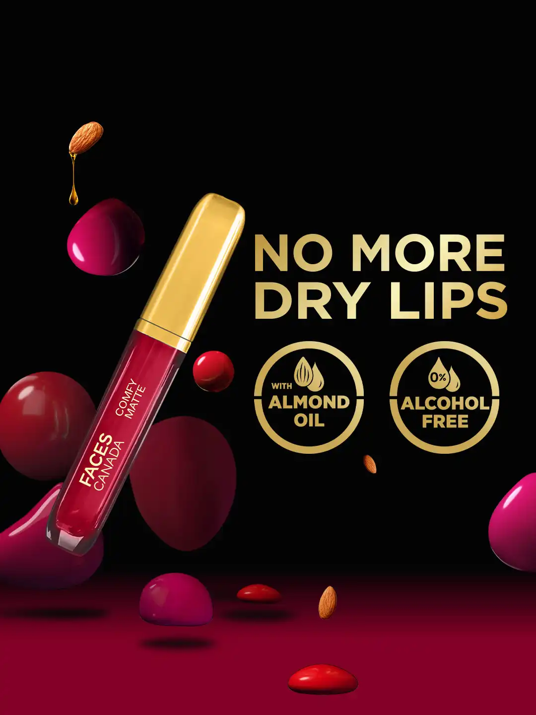 思いっ切り値下げ　希少バービー　ラッシュ　オブ　ローズゴールド Buy FACES CANADA 10HR Stay Comfy Matte Liquid Lipstick 3.8 ml