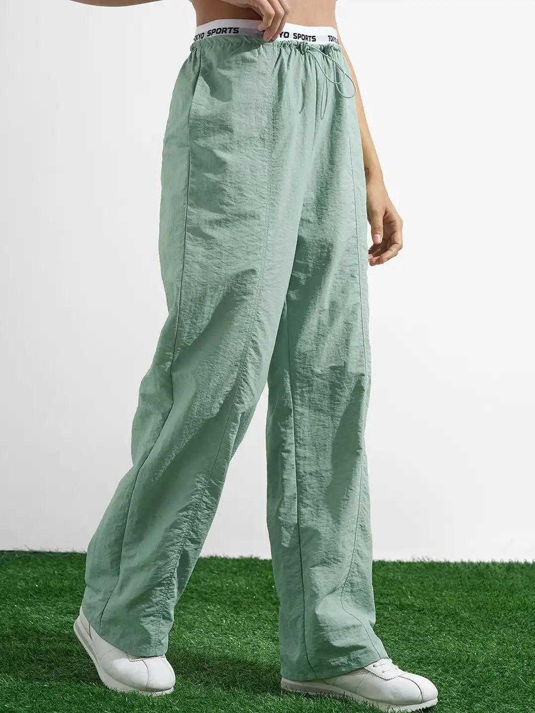 Buy Street By Tokyo Talkies Women Mid-Rise Pleated Elasticated