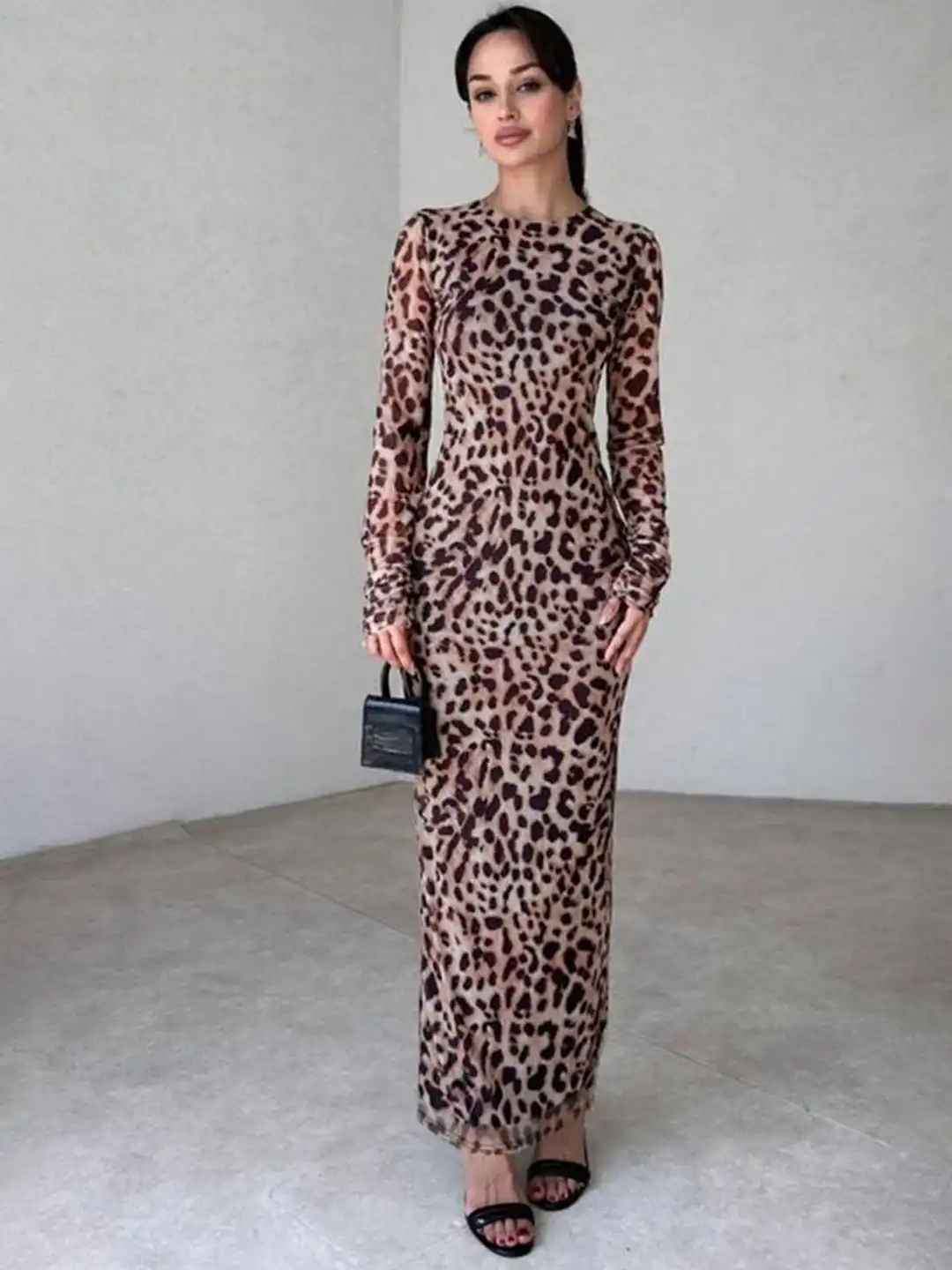 Buy LULU & SKY Women Leopard Printed Round Neck Bodycon Maxi Dress - Dresses for Women 37008806 | Myntra Buy LULU & SKY Women Leopard Printed Round Neck Bodycon Maxi Dress - Dresses for Women 37008806 | Myntra