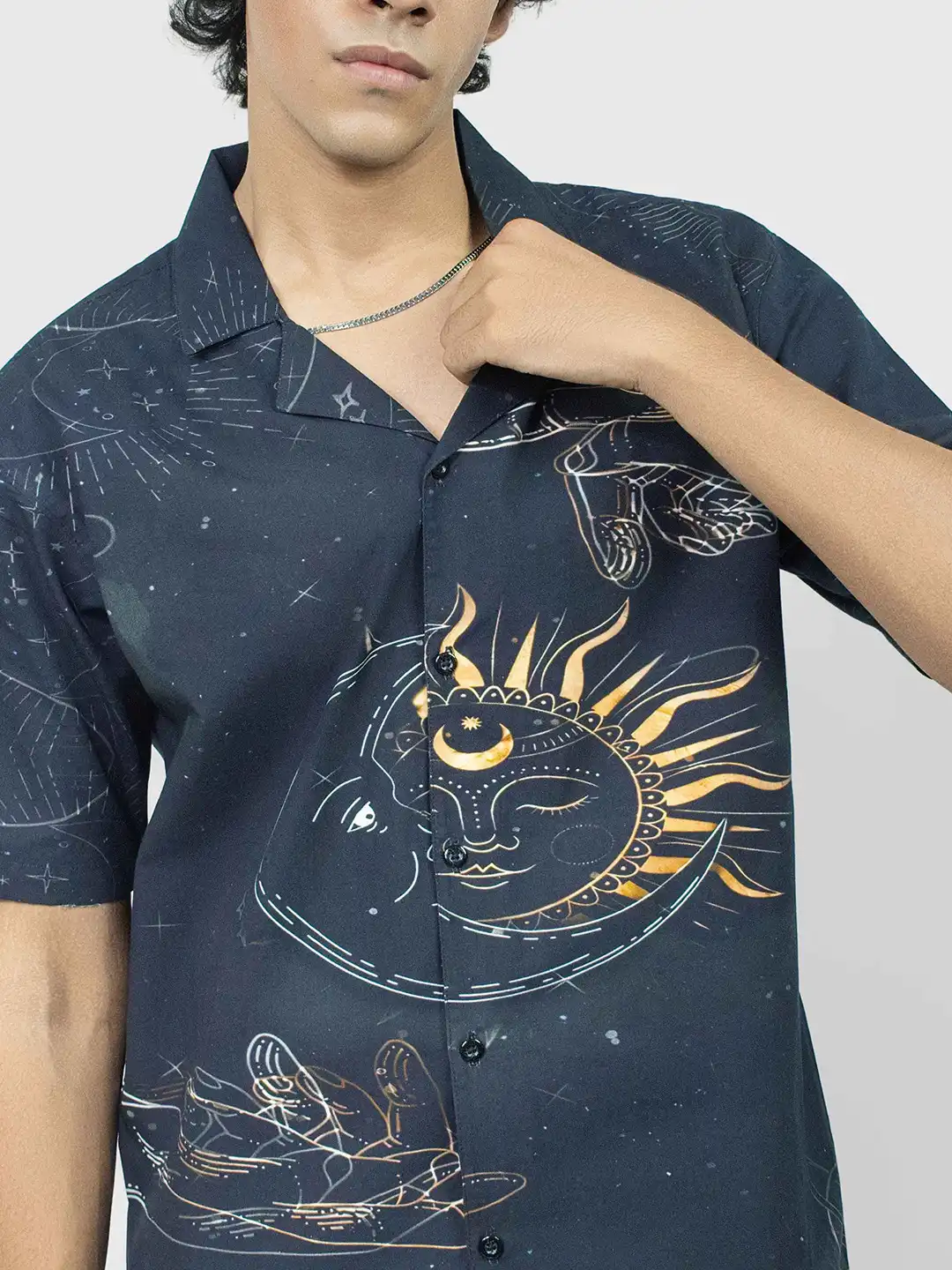 Buy Clazzey Men Original Relaxed Fit Graphic Printed Cuban Collar