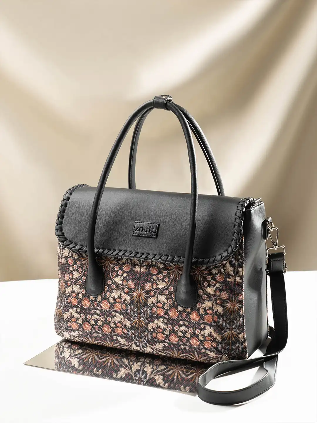 バッグ Re-collection Card Buy ZOUK Floral Structured Handheld Bag - Handbags for Women