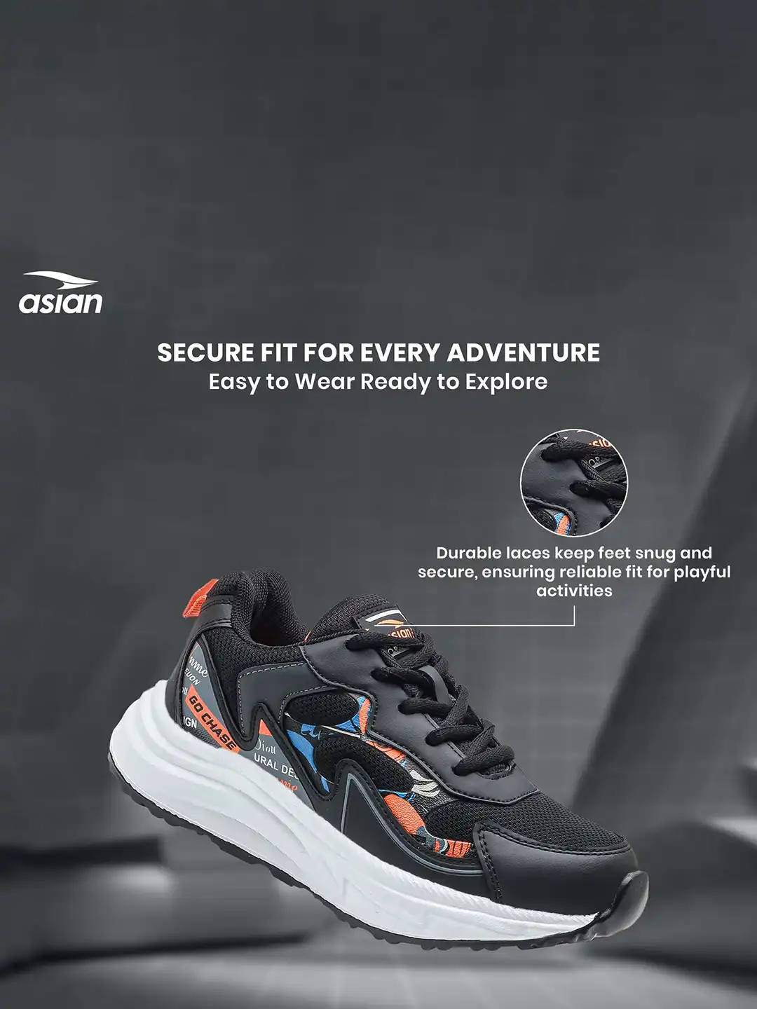 Ayasa CHRONICLE Ⅶ Buy ASIAN Adventure-52 Kids Textured Laser Cuts Running Sports