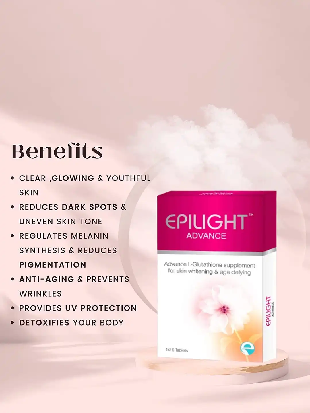 Buy Epilight L-Glutathione With Vitamin C Tablets - 30 Tablets - Skin  Supplements for Unisex 36535796 | Myntra