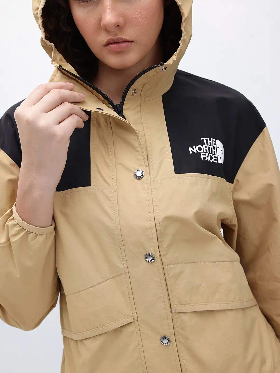 north face beige coat