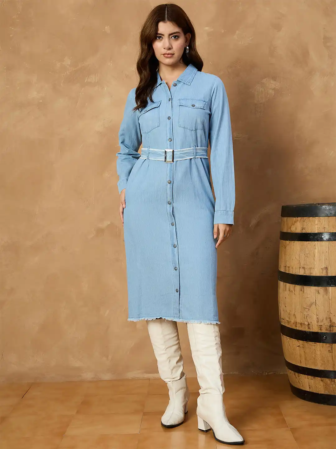 Shirt Dress Zalora Denim Dress Buy Blue Dresses For Women By OH RARE Online