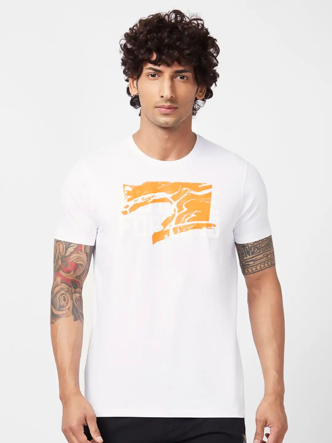 Buy SPYKAR Graphic Printed Slim Fit Cotton Casual T-Shirt
