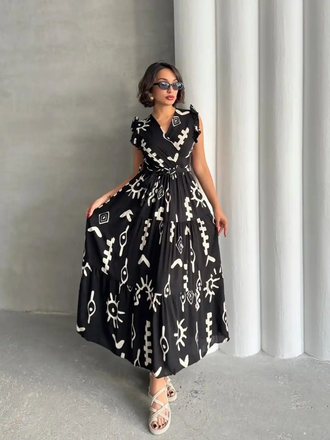 Buy PIMU Women Graphic Printed Belted Tiered Fit & Flare Maxi Dress - Dresses for Women 37148841 | Myntra Buy PIMU Women Graphic Printed Belted Tiered Fit & Flare Maxi Dress - Dresses for Women 37148841 | Myntra