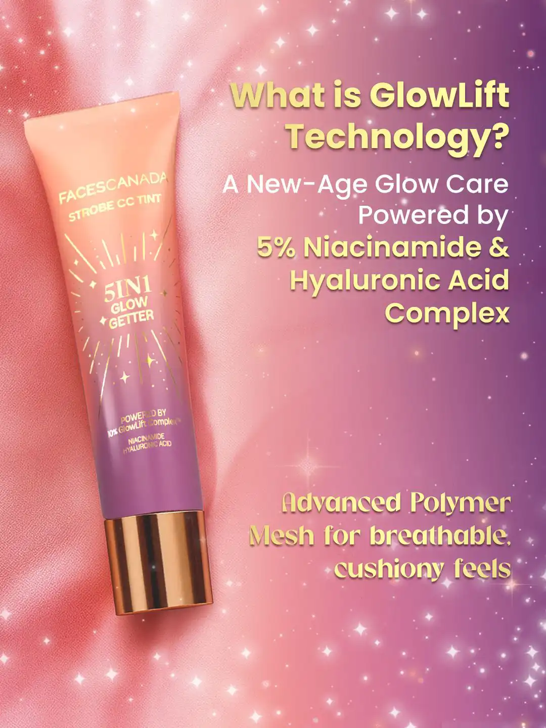 Buy FACES CANADA 5 in1 Glow Glitter Strobe CC Tint - 27 ml