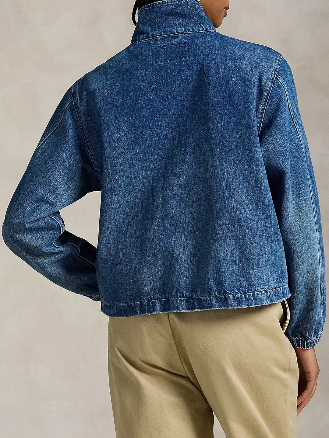 POLO RALPH LAUREN カモ　デニムジャケット N241126-16 Buy Polo Ralph Lauren Pure Cotton Cable-Knit Full-Zip Denim Jacket