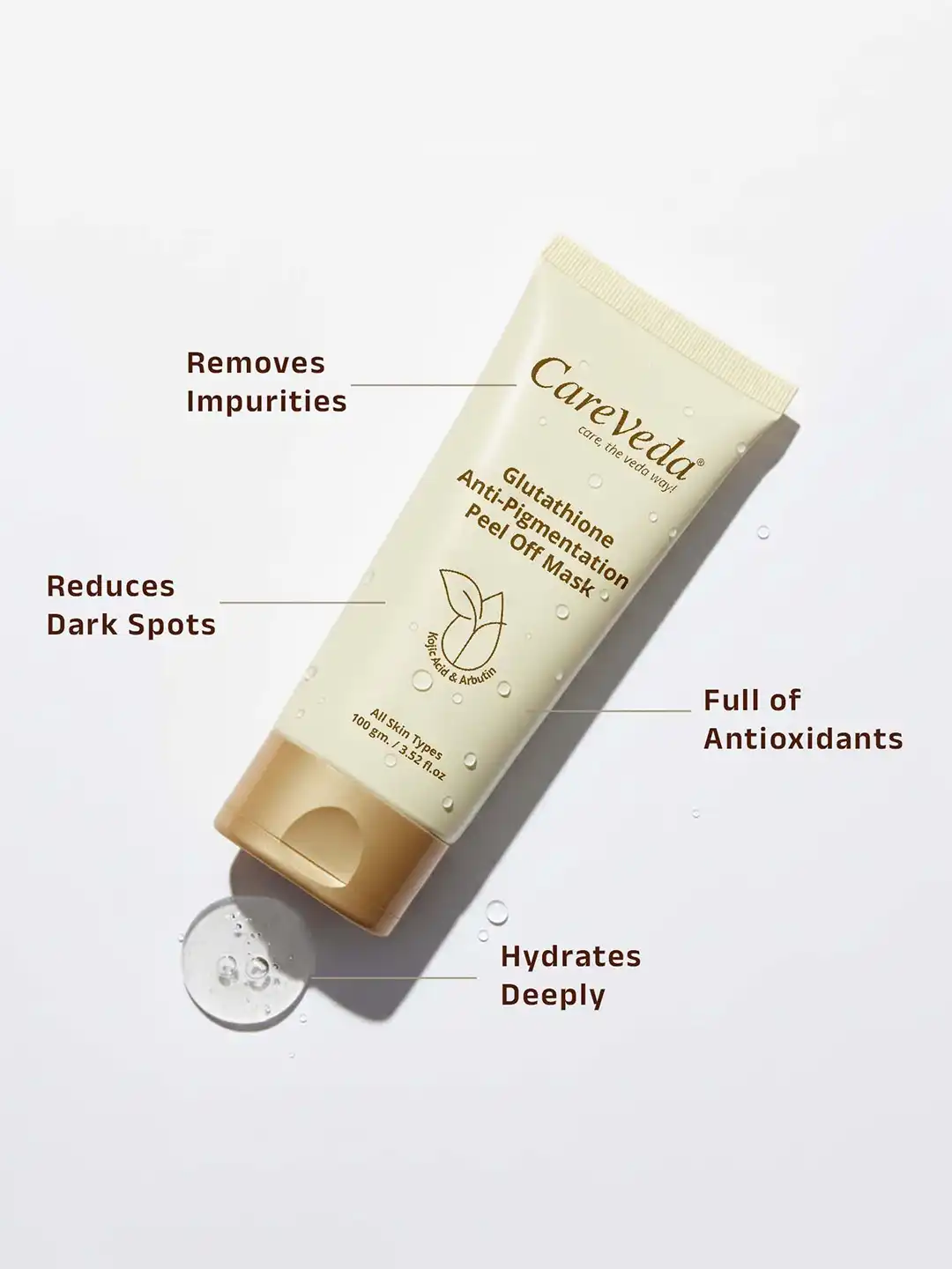 cureveda glutathione YOUTH Power (300 gm)  Greenleafdrugstore CareVeda Glutathione Anti-Pigmentation Face Serum