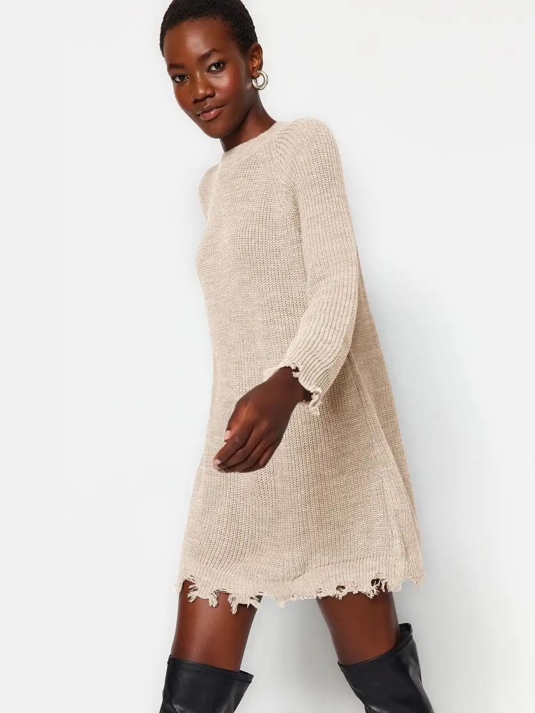 maxi cable knit sweater dress Shift Vintage Dresses For Women Roadster Bright Rust Orange Fascination Infatuation Knit SYNCTAG