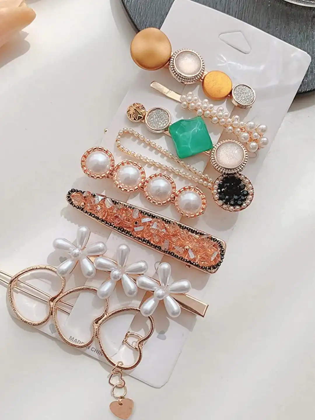 Buy HANDBAG COLLECTION Girls Set of 8 Tic Tac Korean Hair Clip
