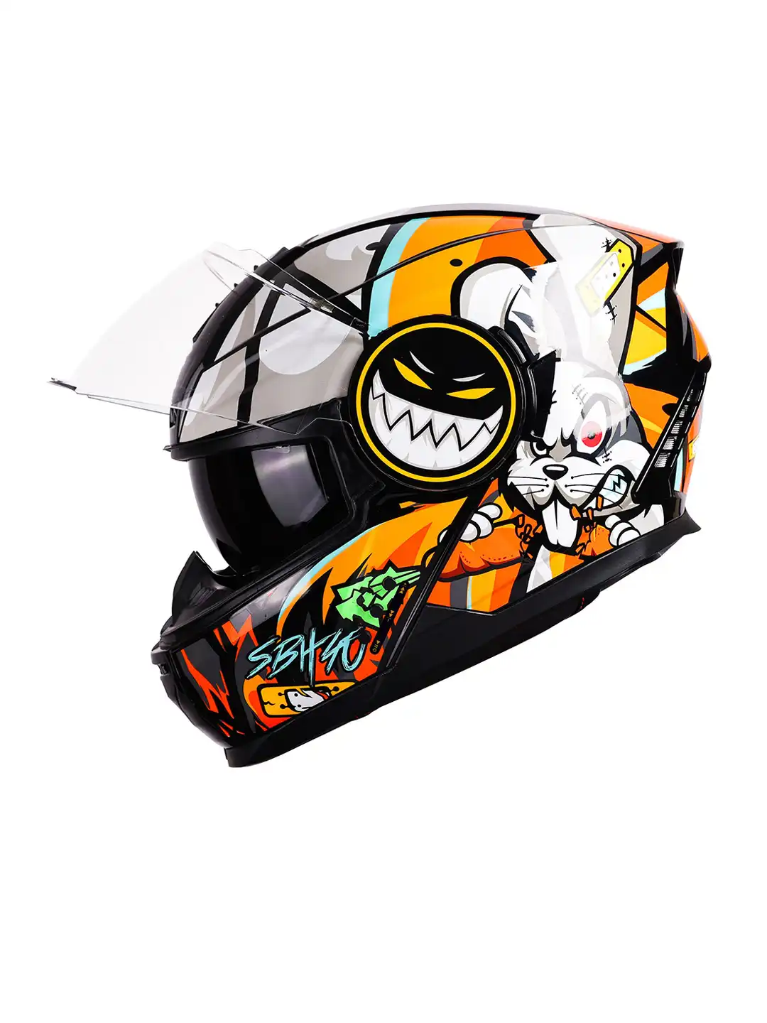 Buy Steelbird SBH 40 Crazy Doe Bluetooth Full Face ISI Certified
