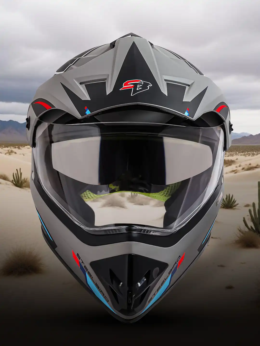 Buy Steelbird SBH 13 ISS Racer Double Visor Full Face Helmet