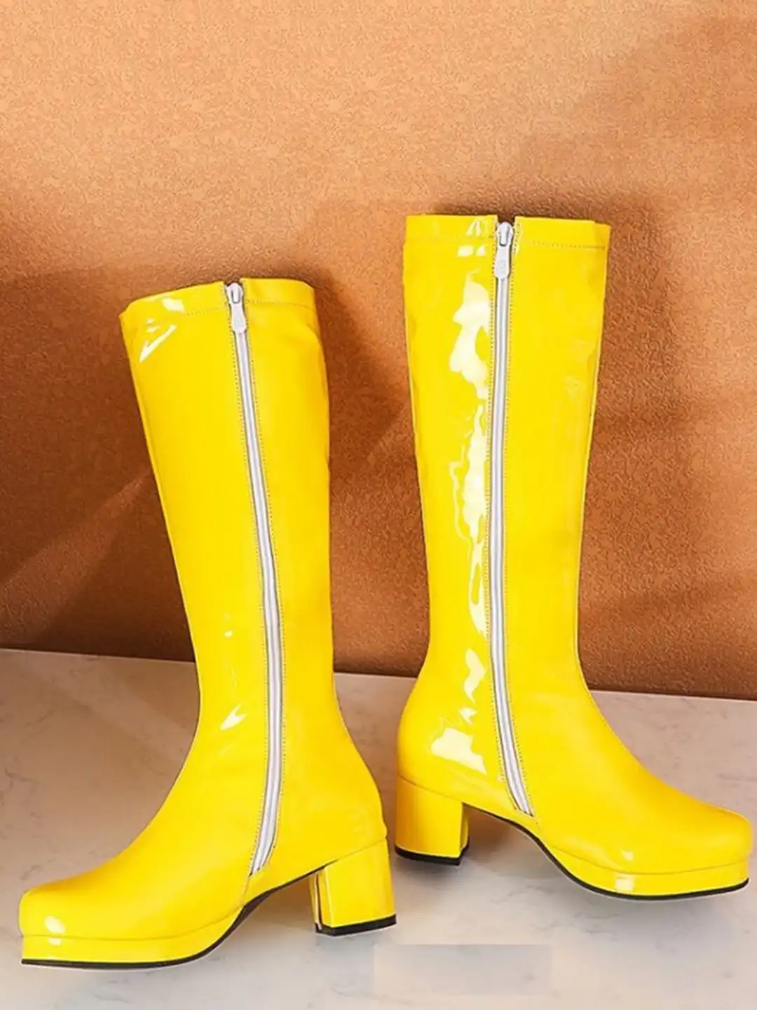 Buy MONRSH Casual Block-Heeled Slouchy Boots - Boots for Women