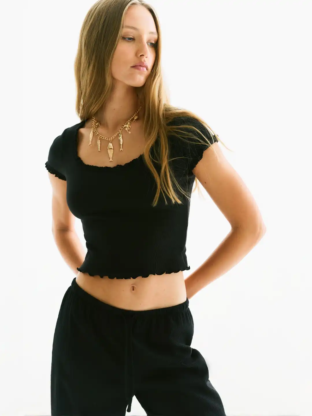 Buy H&M Lace-Trimmed Top - Tops for Women 34836153 | Myntra