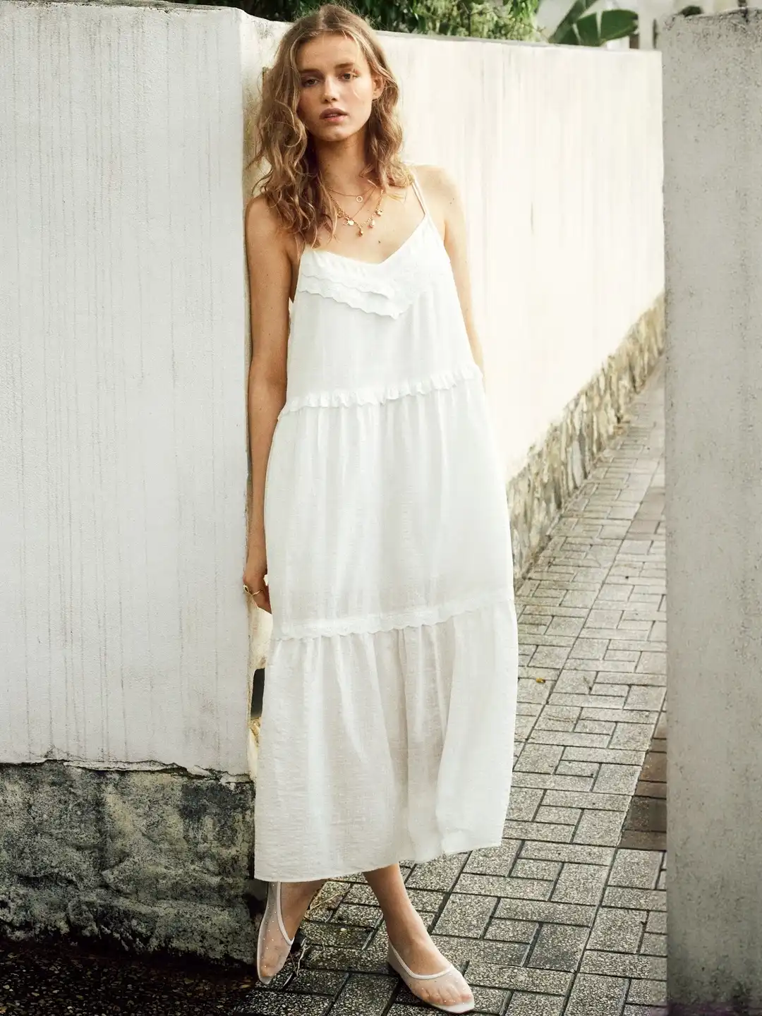 Buy H&M Shoulder Straps Fit And Flare Dress - Dresses for Women 33606583 |  Myntra