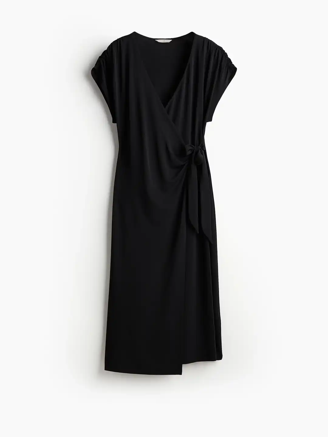 v neck jersey dress h&m Long-sleeved Jersey Dress Plum/Red Wine Color Size Small by H&M Basic