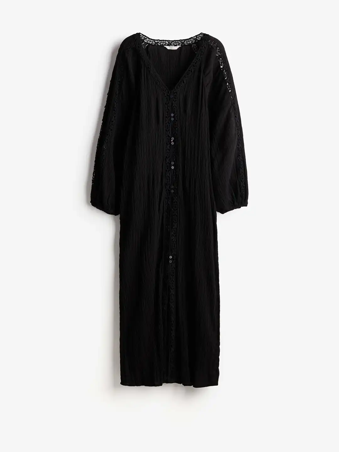 h&m black lace dress These Elite and Mango Items Are Fashion With a Capital F Features a V Women's Black Lace-trimmed satin dress