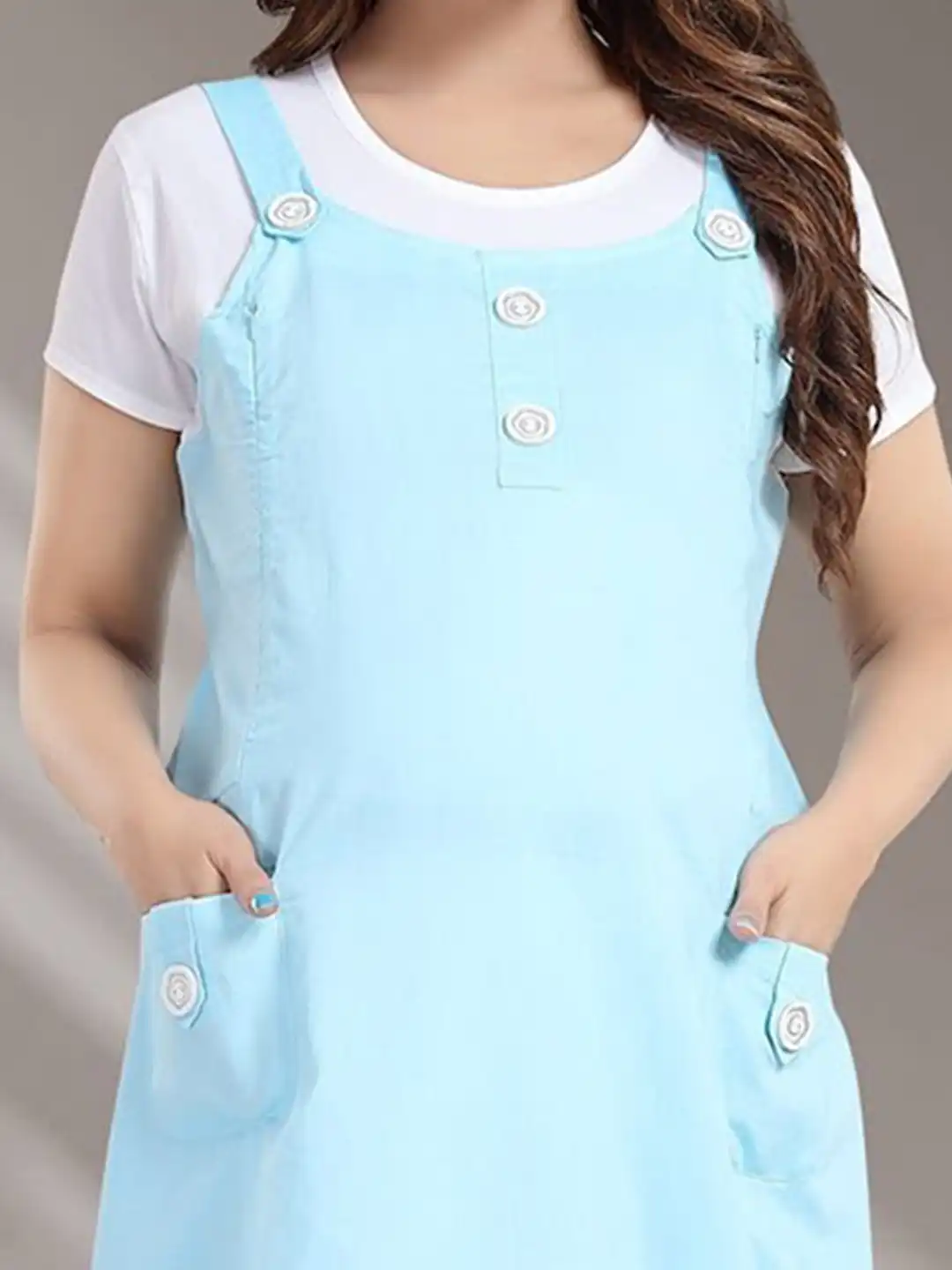 Buy MomsBae Maternity Pinafore Midi Dress - Dresses for Women