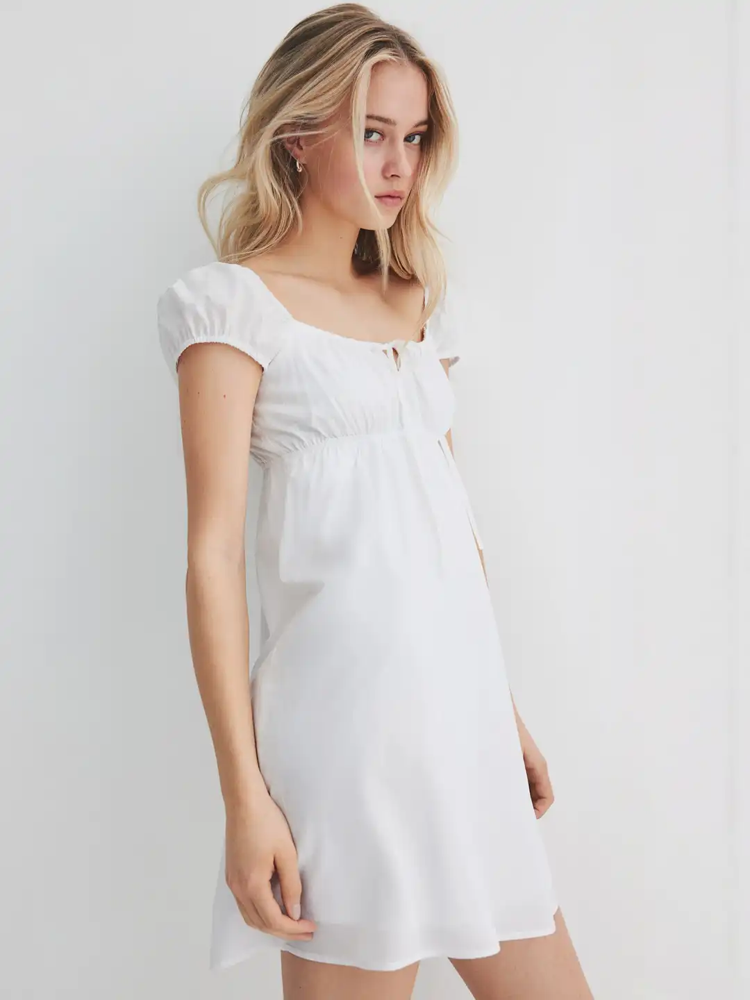 Buy H&M Drawstring-Detail Flared-Skirt Dress - Dresses for Women