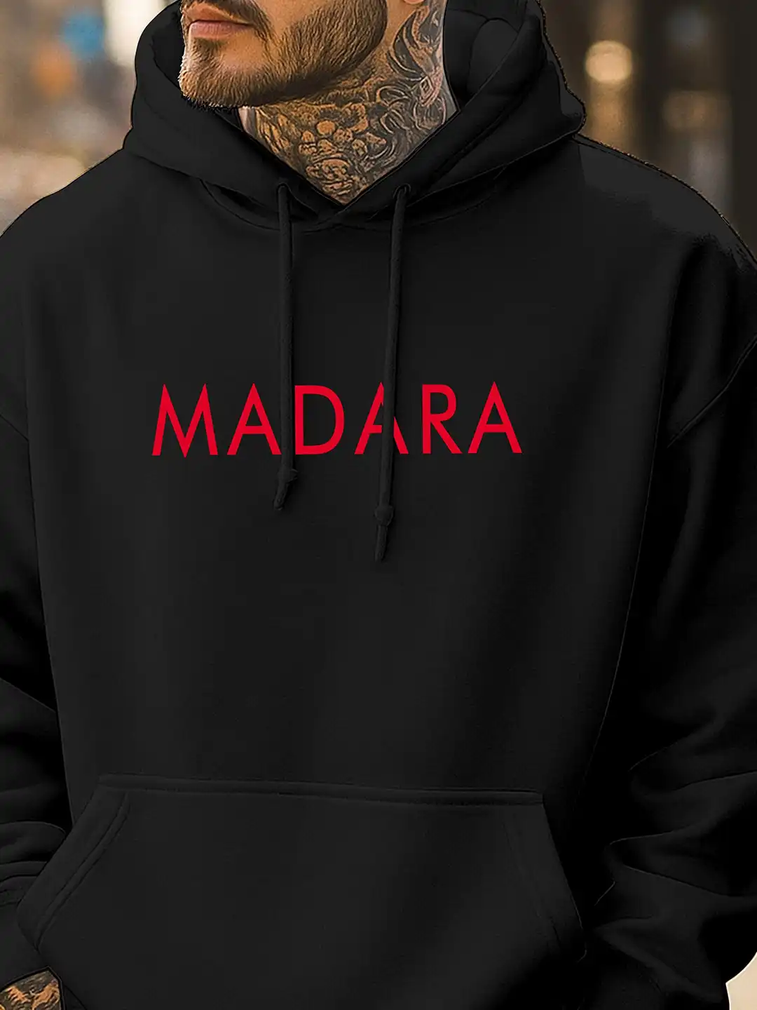 Buy Triptee Men Madara Uchiha Anime Printed Hooded Pullover