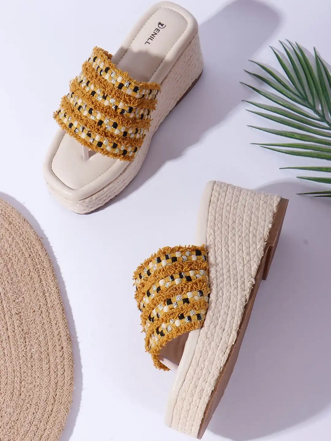 Buy Denill Women Yellow Platform Sandals - Heels for Women
