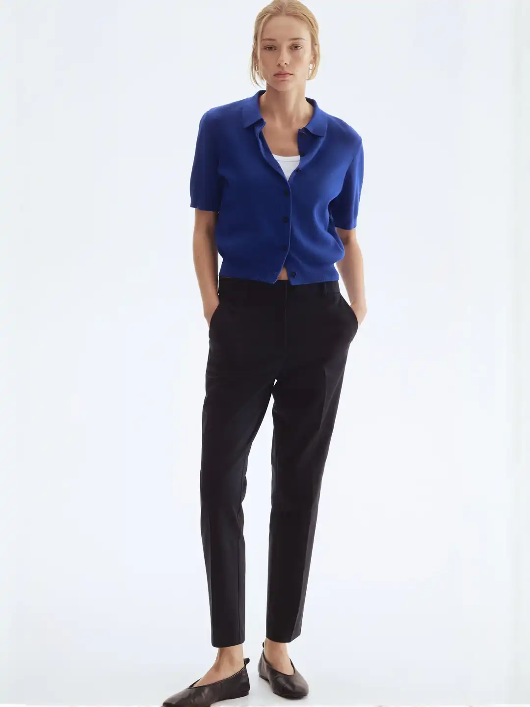 Buy H&M Women Cigarette Trousers - Trousers for Women 36173976