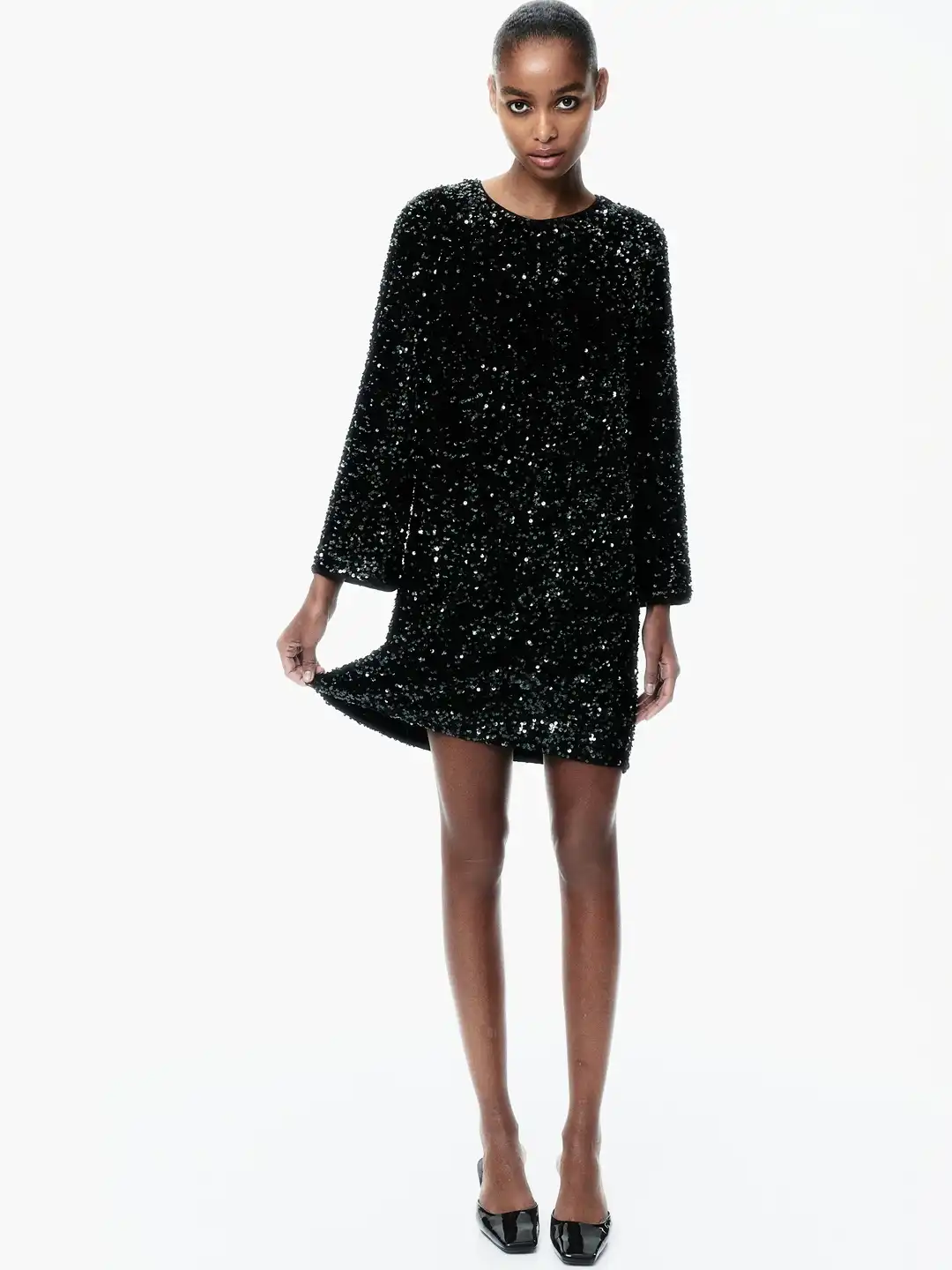 Buy H&M Women Sequined A-Line Dress - Dresses for Women 31437841 | Myntra Buy H&M Women Sequined A-Line Dress - Dresses for Women 31437841 | Myntra