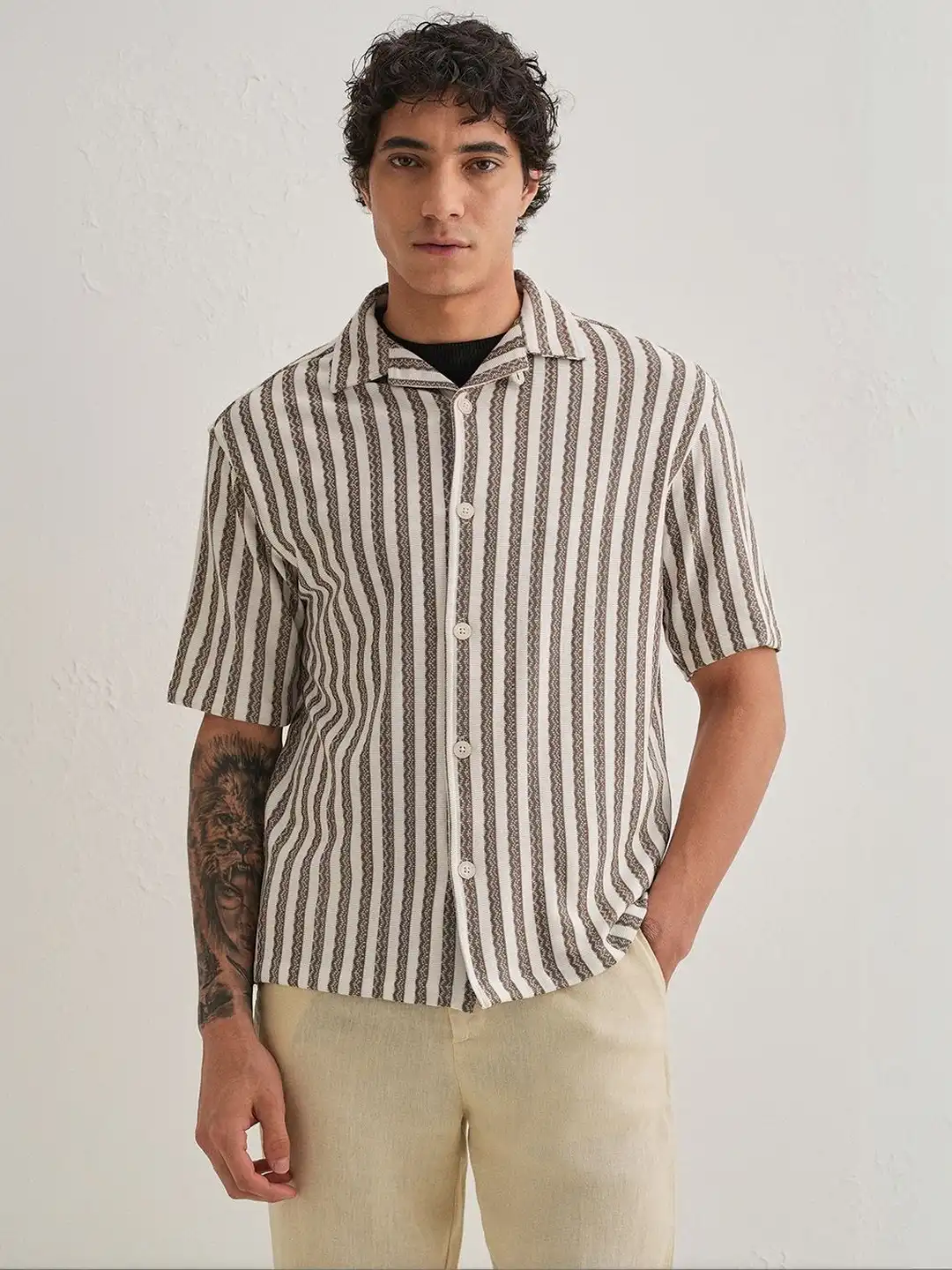 Buy Banana Club Men Classic Boxy Striped Shirt - Shirts for Men
