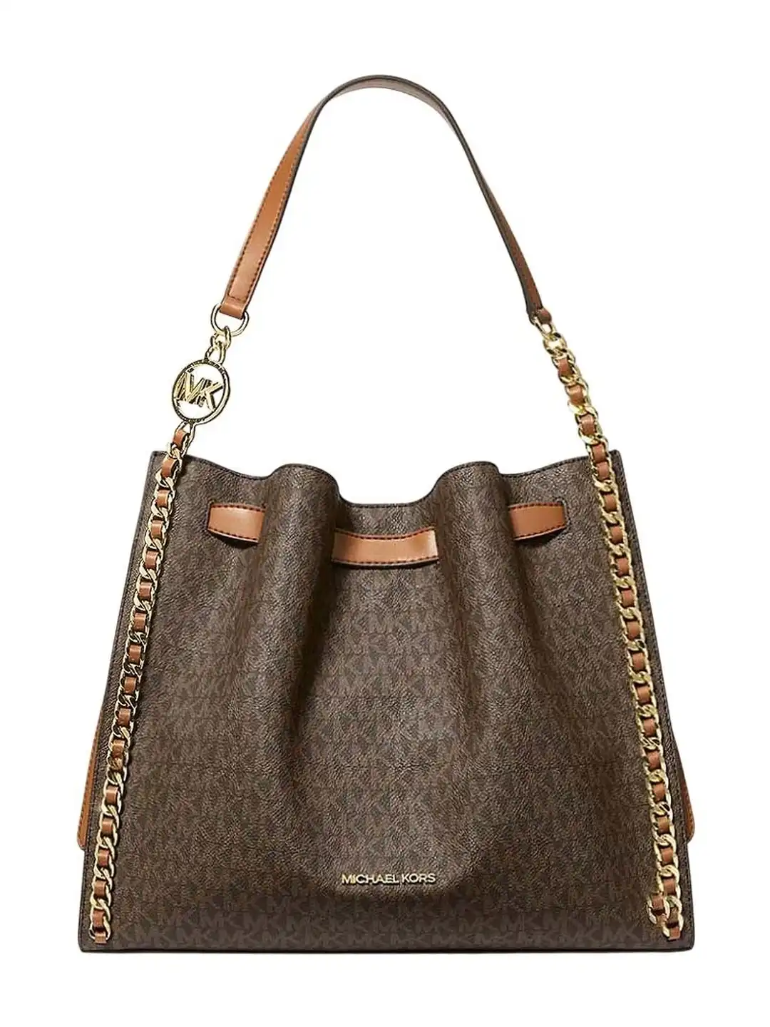 Buy Michael Kors Brown Mina Large Shoulder Bag - Handbags for