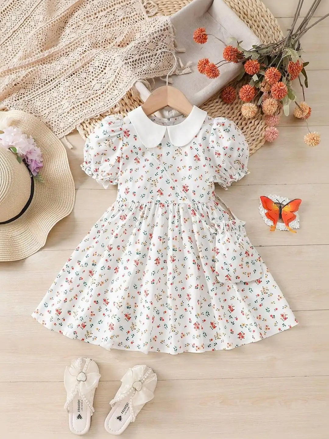 peter pan collar fit and flare dress Peter Pan Fit & Flare Dress Orchid