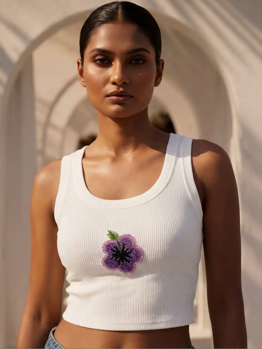 Buy SZN Embellished Tank Crop Top - Tops for Women 41397699 | Myntra