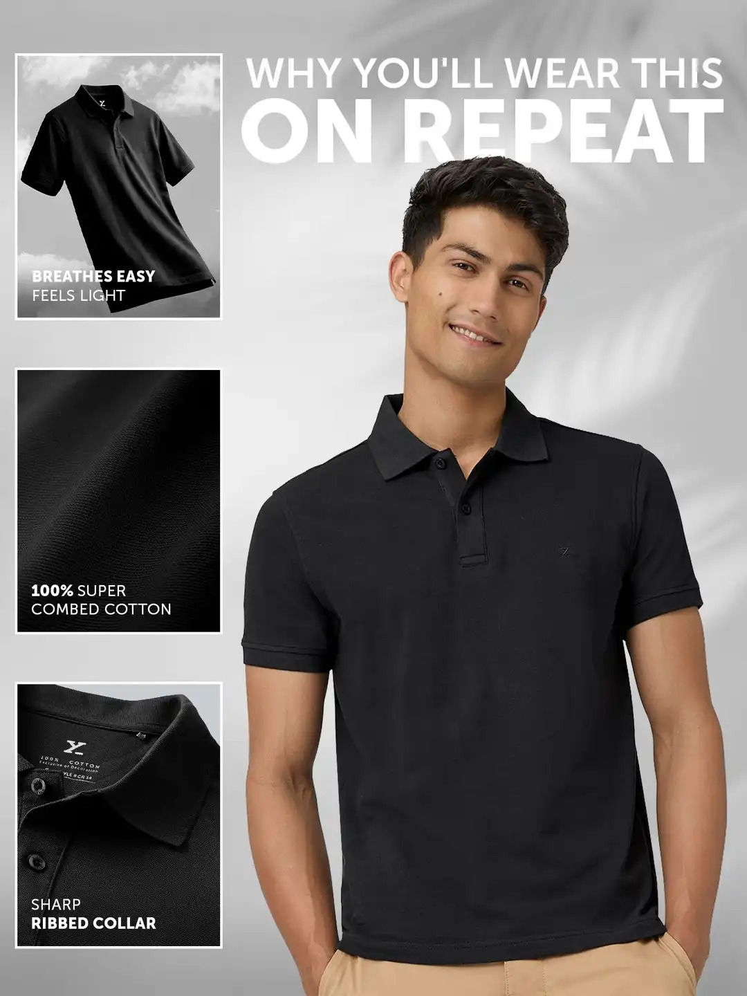 Buy XYXX Men Polo Collar Pockets T-shirt - Tshirts for Men