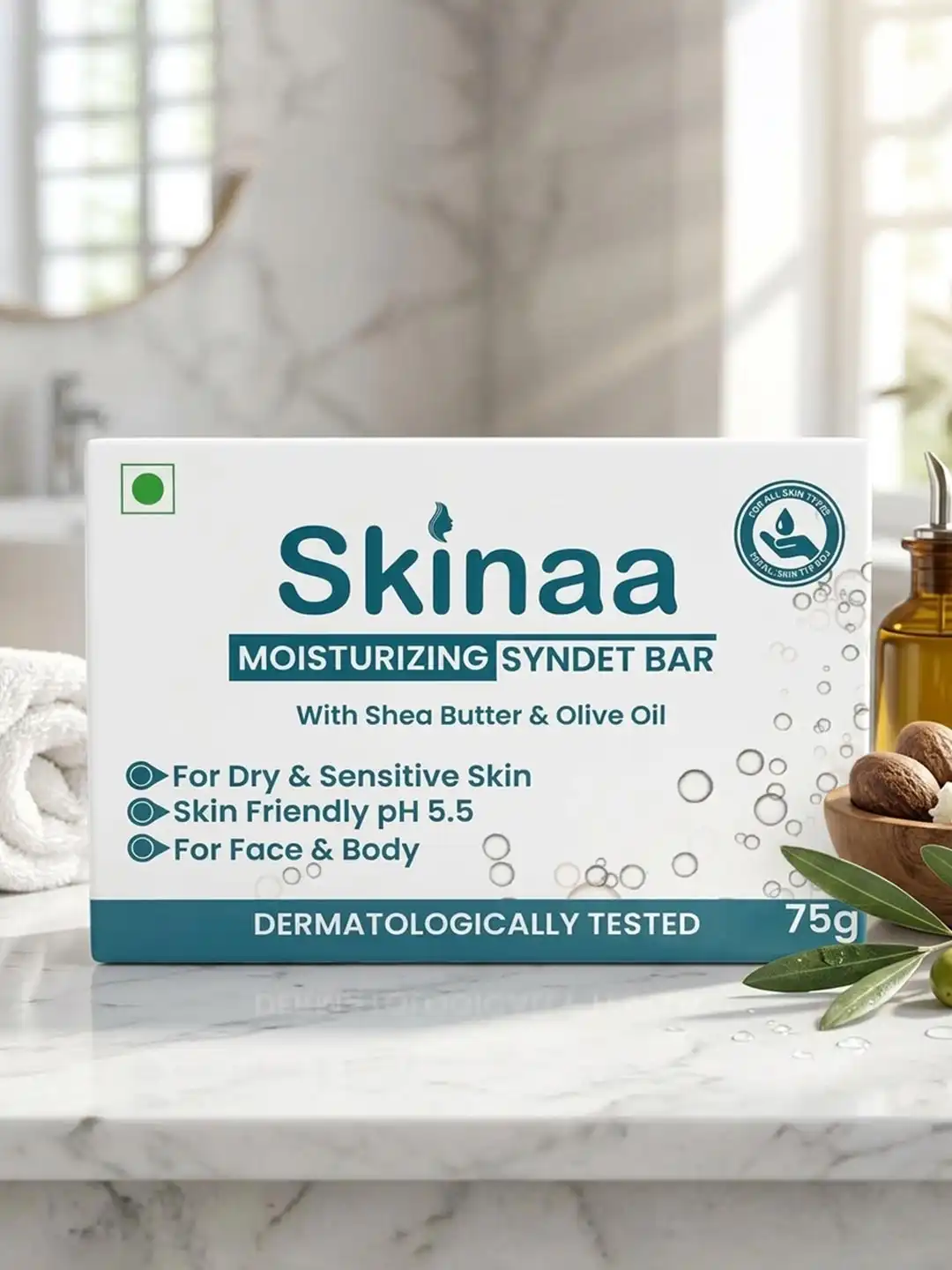 Buy SKINAA Moisturizing Syndet Soap Bar Enriched With Shea Butter & Olive Oil - 75g - Soap for Unisex 30443530