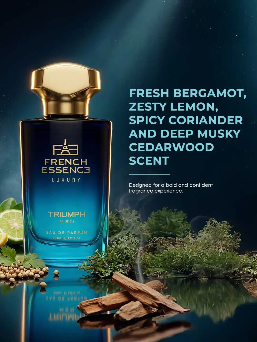 Buy FRENCH ESSENCE Men Triumph Long Lasting Eau De Parfum - 30ml