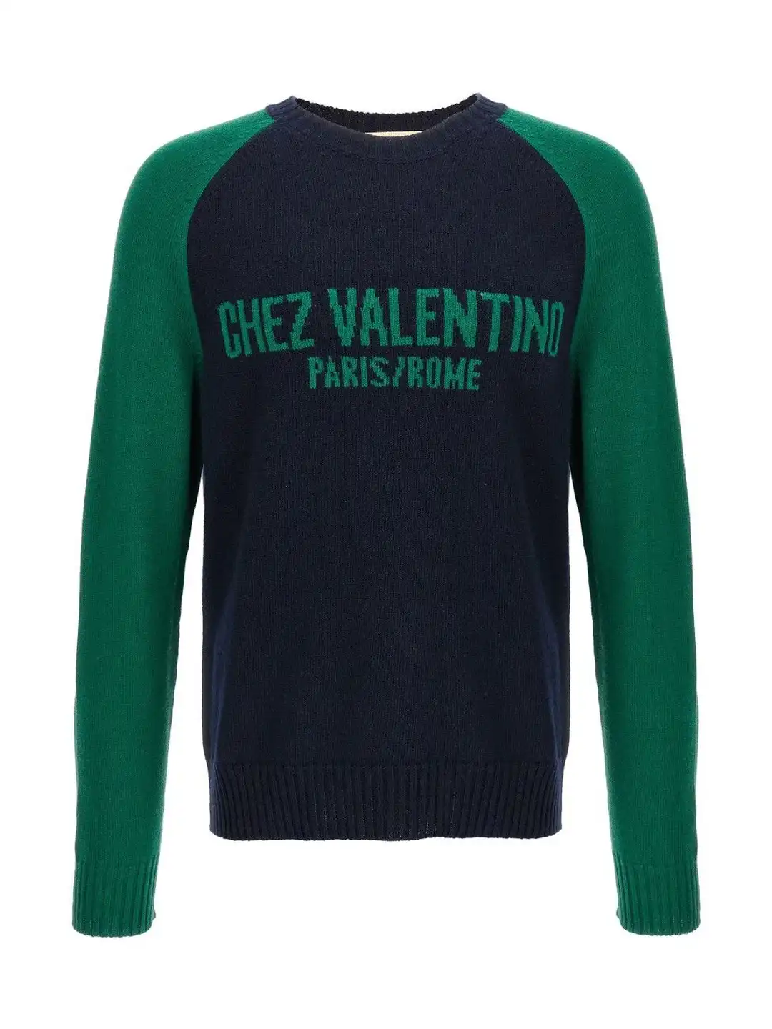 Buy Valentino Blue Chez Valentino Jersey - Sweaters for Men