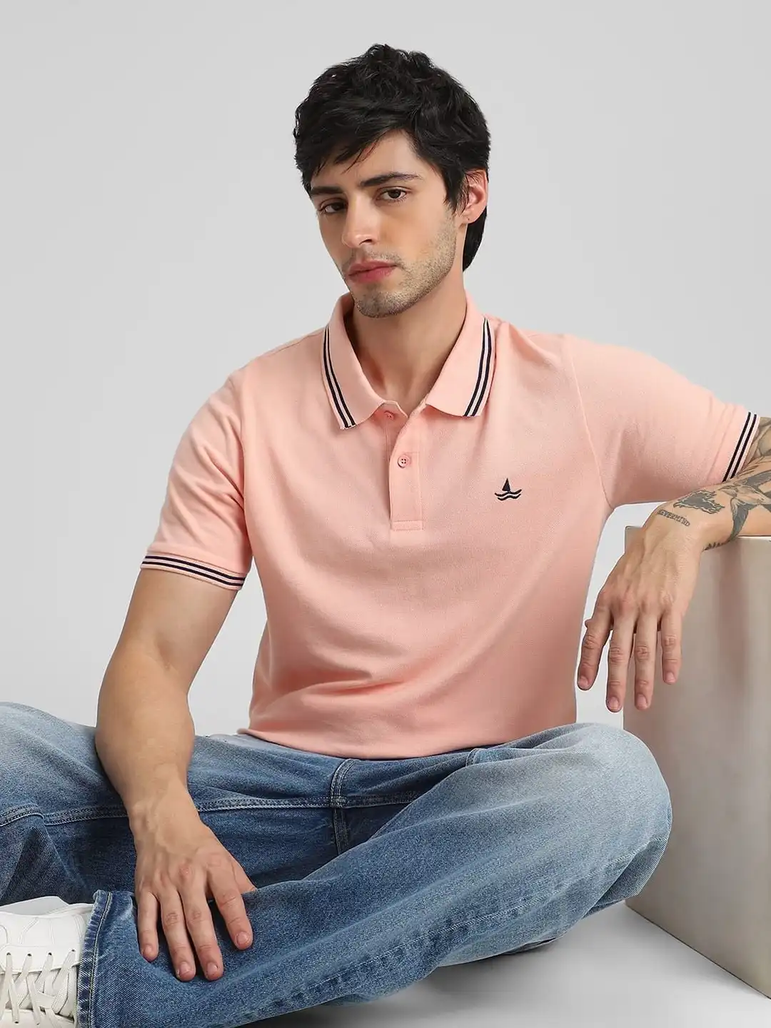 Buy Klub Fox Men Brand Logo Polo Collar T-shirt - Tshirts for Men