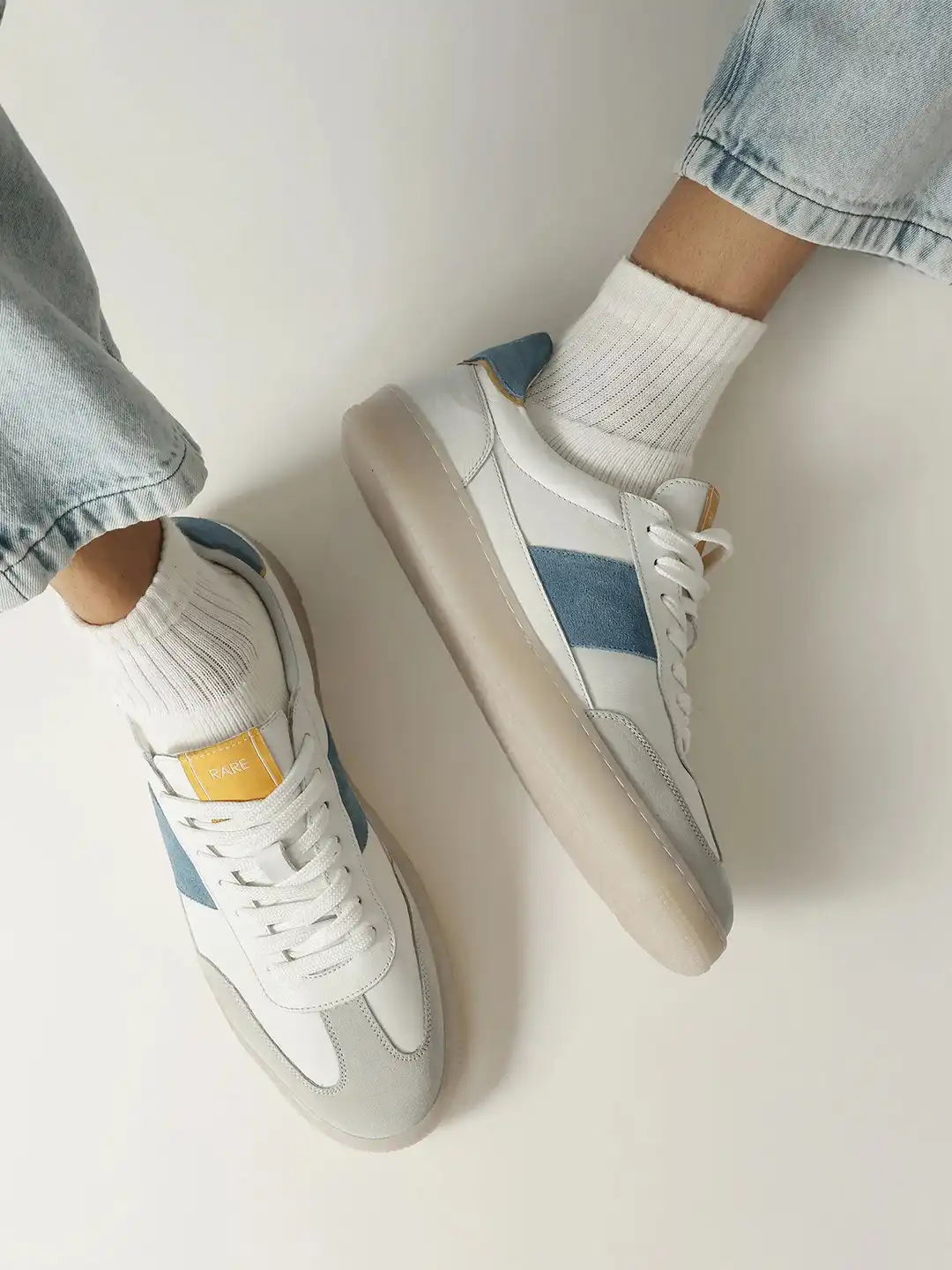 ☆SRY358☆ Buy RARE RABBIT SIRIUS Men Round Toe Striped Sneakers - Casual