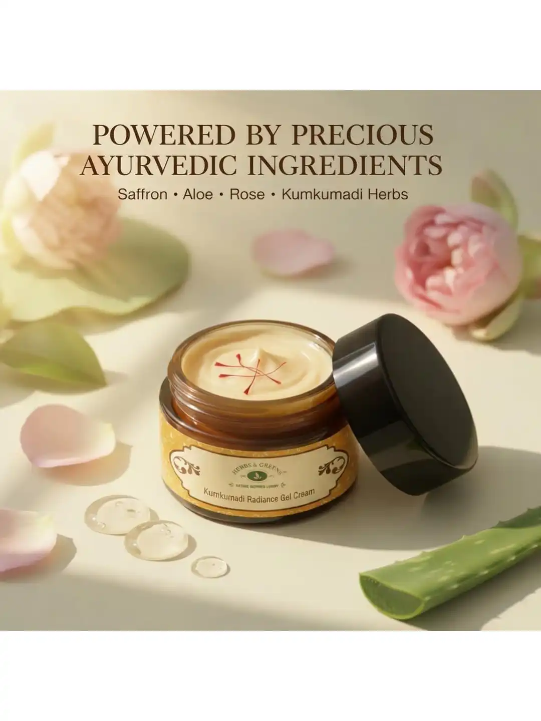 Buy HERBS & GREENS Kumkumadi Radiance Moisturising Face Cream- 50