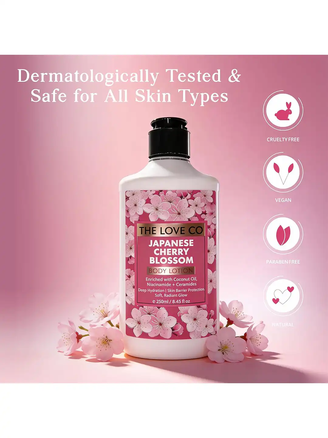 Buy THE LOVE CO. Japanese Cherry Blossom Body Lotion - 250ml