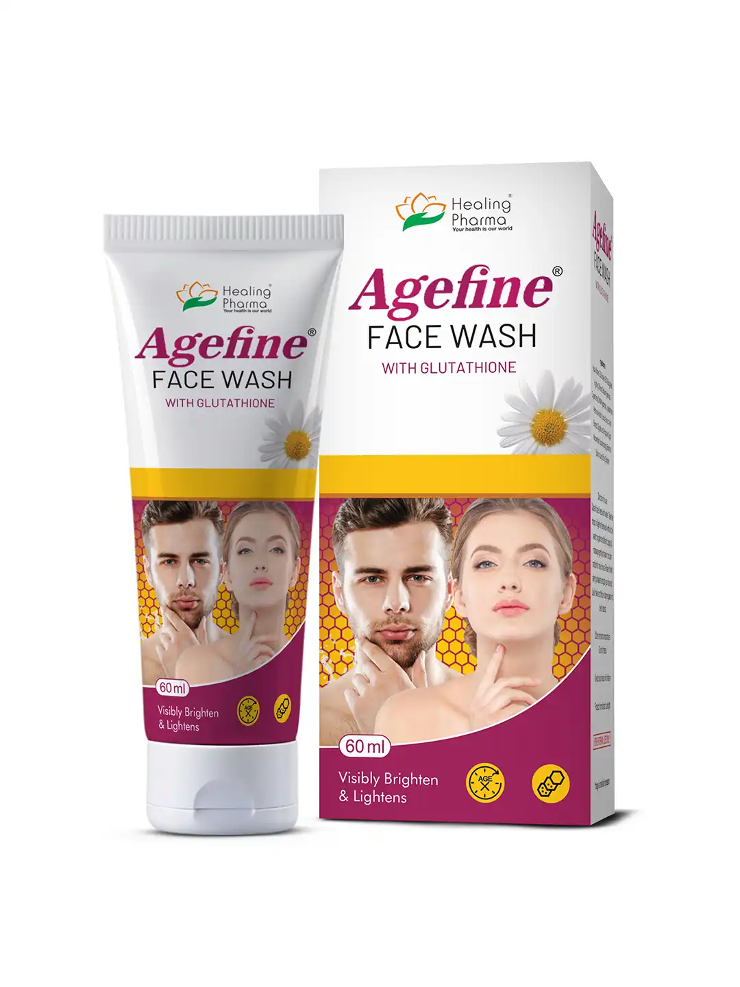 Healing Pharma Agefine Face Wash With L Glutathione- 60ml