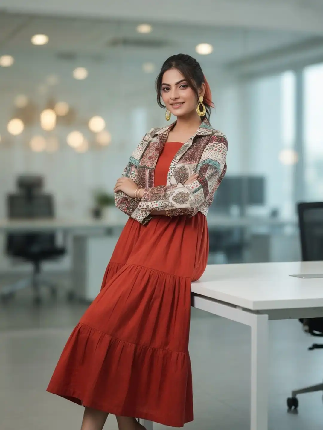 Buy Rain & Rainbow Pure Cotton Fit & Flare Midi Dress with Jacket - Dresses for Women 30712684 | Myntra Buy Rain & Rainbow Pure Cotton Fit & Flare Midi Dress with Jacket - Dresses for Women 30712684 | Myntra