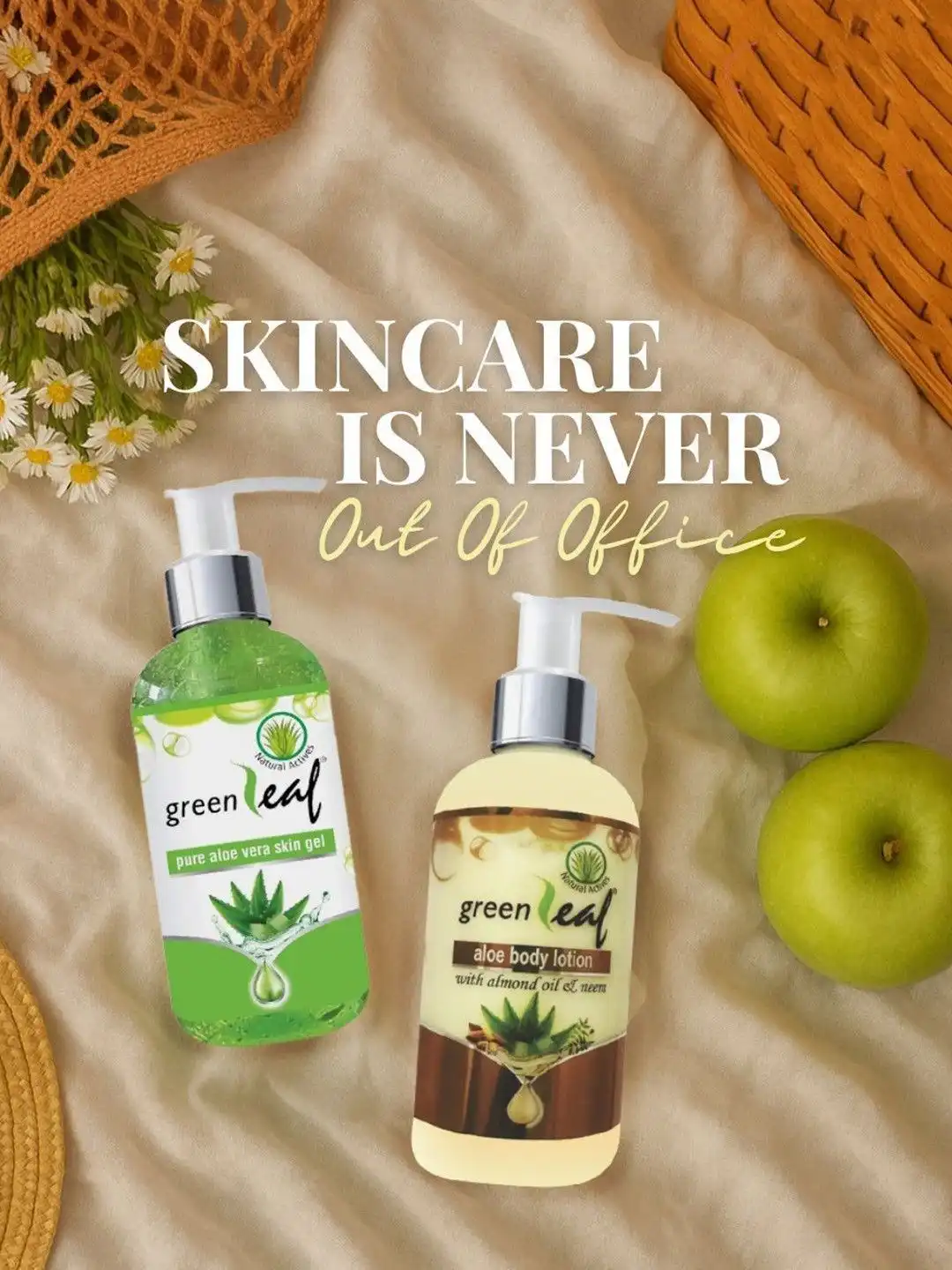 Buy Greenleaf Set Of 2 Aloe Vera Gel - 190 g With Body Lotion - 220 ml -  Skin Care Combo for Unisex 37034904 | Myntra