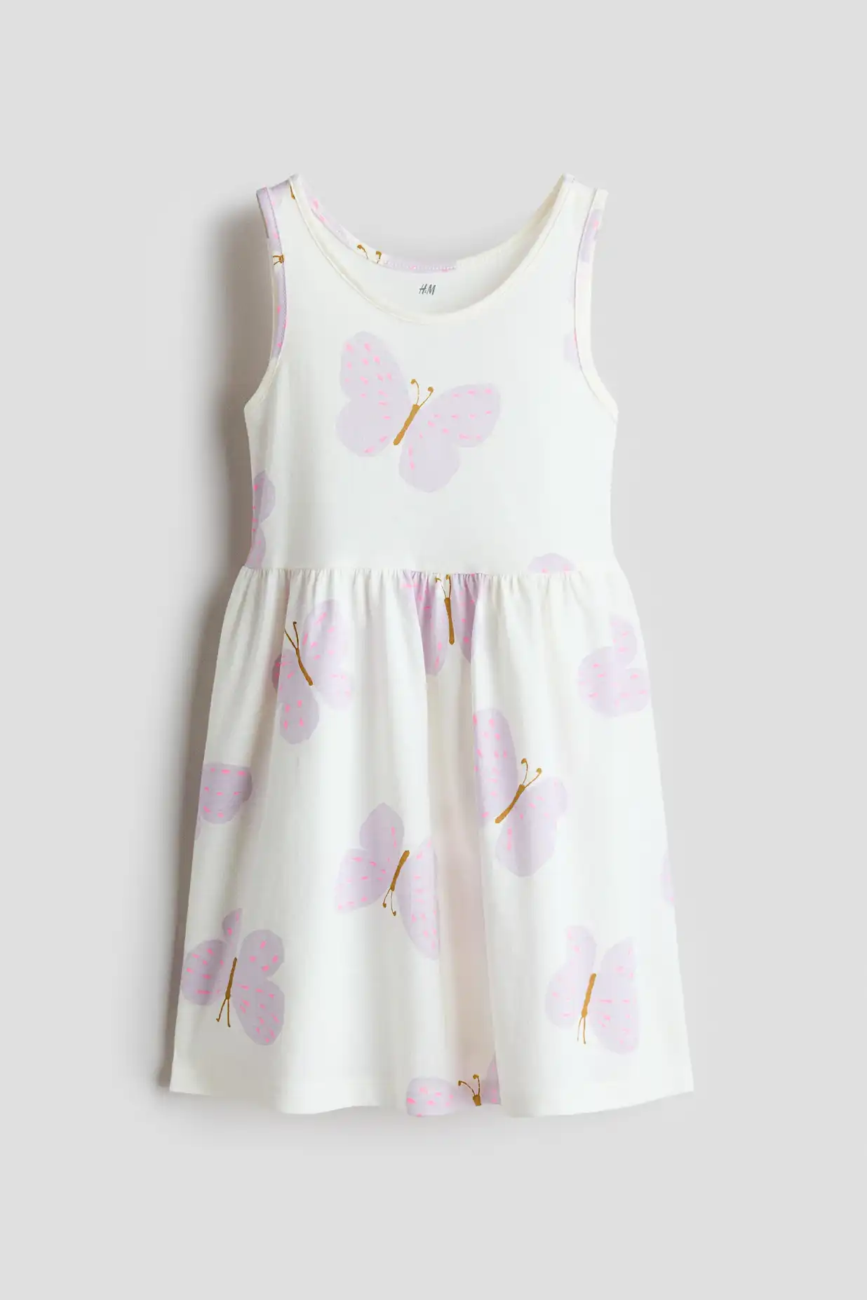 Buy H&M Patterned Cotton A-Line Midi Dress - Dresses for Girls 40687898 |  Myntra