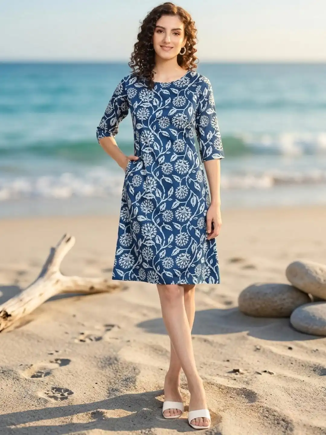 a line dress myntra Buy PowerSutra Floral Printed A-Line Dress - Dresses for Women 24250248